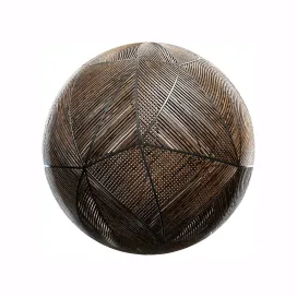 Patterned wood and metal fence 2